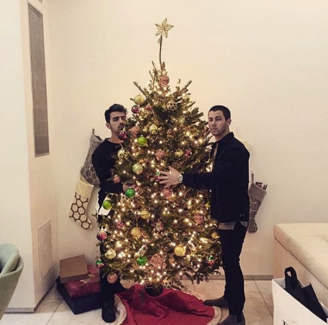 「セレブ達のクリスマス！」特集、 ニック・ジョナス、Nick Jonas、ジョー・ジョナス、Joe Jonas