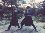 竹内涼真＆志尊淳、戦隊ポーズに「トッキュウ1号と仮面ライダー」ファン歓喜