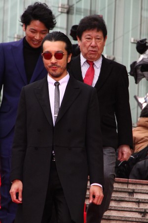 『新宿スワンII』完成披露プレミアイベントに登壇した金子ノブアキ