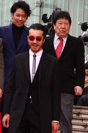 『新宿スワンII』完成披露プレミアイベントに登壇した金子ノブアキ