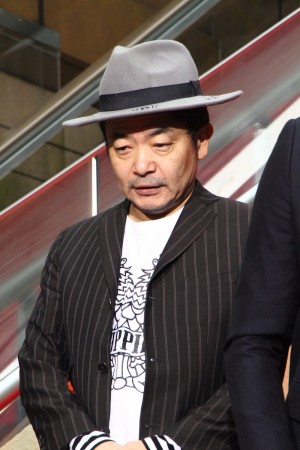 『新宿スワンII』完成披露プレミアイベントに登壇した園子温監督