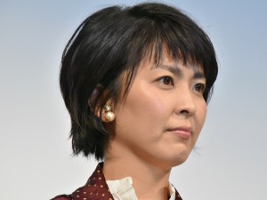 ドラマ『カルテット』の完成披露試写会に出席した松たか子