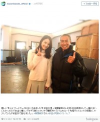 佐々木希、“同郷”柳葉敏郎との対面に感激「秋田弁で話せた」　※「佐々木希」インスタグラム