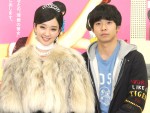 剛力彩芽＆太賀、『レンタルの恋』囲み取材会に出席