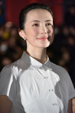  『彼らが本気で編むときは、』の編みポスターお披露目イベント＆完成披露舞台挨拶に出席した、ミムラ