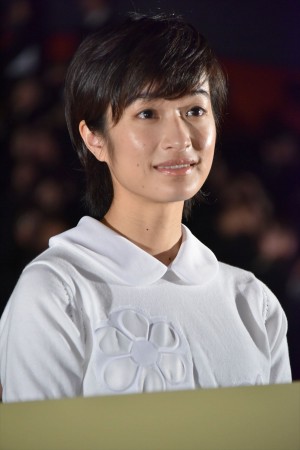 『彼らが本気で編むときは、』の編みポスターお披露目イベント＆完成披露舞台挨拶に出席した、門脇麦