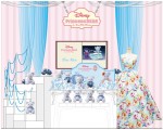 ディズニーストア渋谷公園通り店の1階フロアを『Disney Princess BEAR by UniBEARsity』がジャック