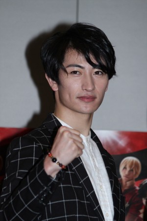 舞台『ALL OUT!! THE STAGE』の制作発表に出席した、伊万里有