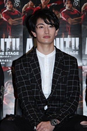 舞台『ALL OUT!! THE STAGE』の制作発表に出席した、伊万里有