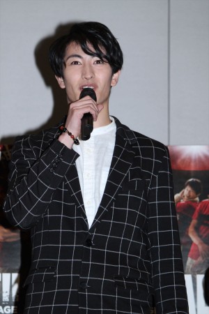 舞台『ALL OUT!! THE STAGE』の制作発表に出席した、伊万里有