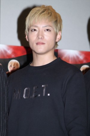舞台『ALL OUT!! THE STAGE』の制作発表に出席した、山口大地