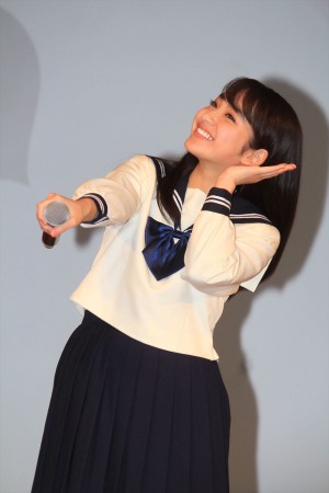 『きょうのキラ君』の完成披露試写会に出席した、平祐奈