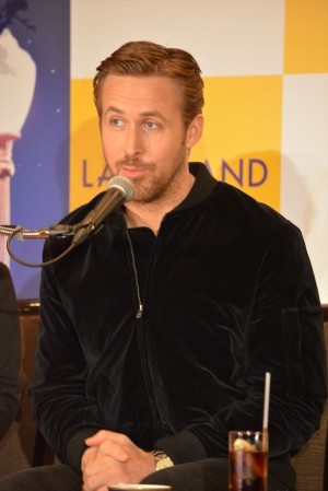 『ラ・ラ・ランド』来日記者会見に出席した、ライアン・ゴズリング
