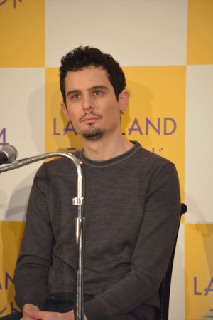 『ラ・ラ・ランド』来日記者会見に出席した、デイミアン・チャゼル監督