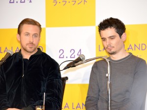 ライアン・ゴズリング＆デイミアン・チャゼル監督、『ラ・ラ・ランド』来日記者会見に出席