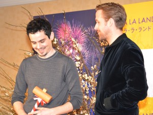 ライアン・ゴズリング＆デイミアン・チャゼル監督、『ラ・ラ・ランド』来日記者会見に出席