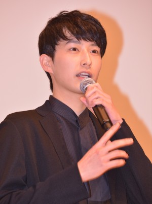 映画『キセキ －あの日のソビト－』初日舞台挨拶に出席した杉野遥亮