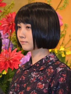 松本穂香、『ひよっこ』出演者発表会にて