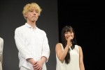 『君と100回目の恋』の公開直前ライブイベントに出席した、坂口健太郎、miwa