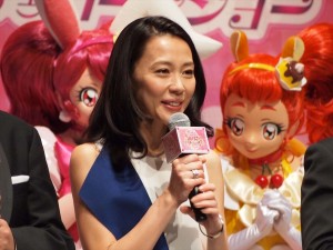 『キラキラ☆プリキュアアラモード』×『映画プリキュアドリームスターズ』合同記者会見に出席した、木村佳乃