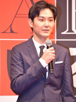 松田龍平、『探偵はBARにいる3』製作発表会見 にて