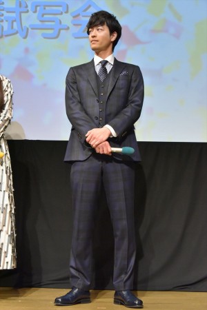 ドラマ「きみはペット」完成披露試写会に出席した、竹財輝之助