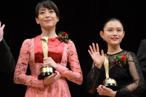 宮沢りえと杉咲花「2016年 第90回キネマ旬報ベスト・テン」にて