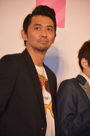  『PとJK』完成披露パーティーに出席した、村上淳