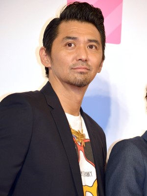 『PとJK』完成披露パーティーに出席した、村上淳