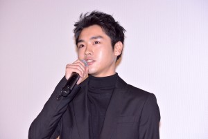 映画『サバイバルファミリー』初日舞台挨拶に登壇した泉澤祐希