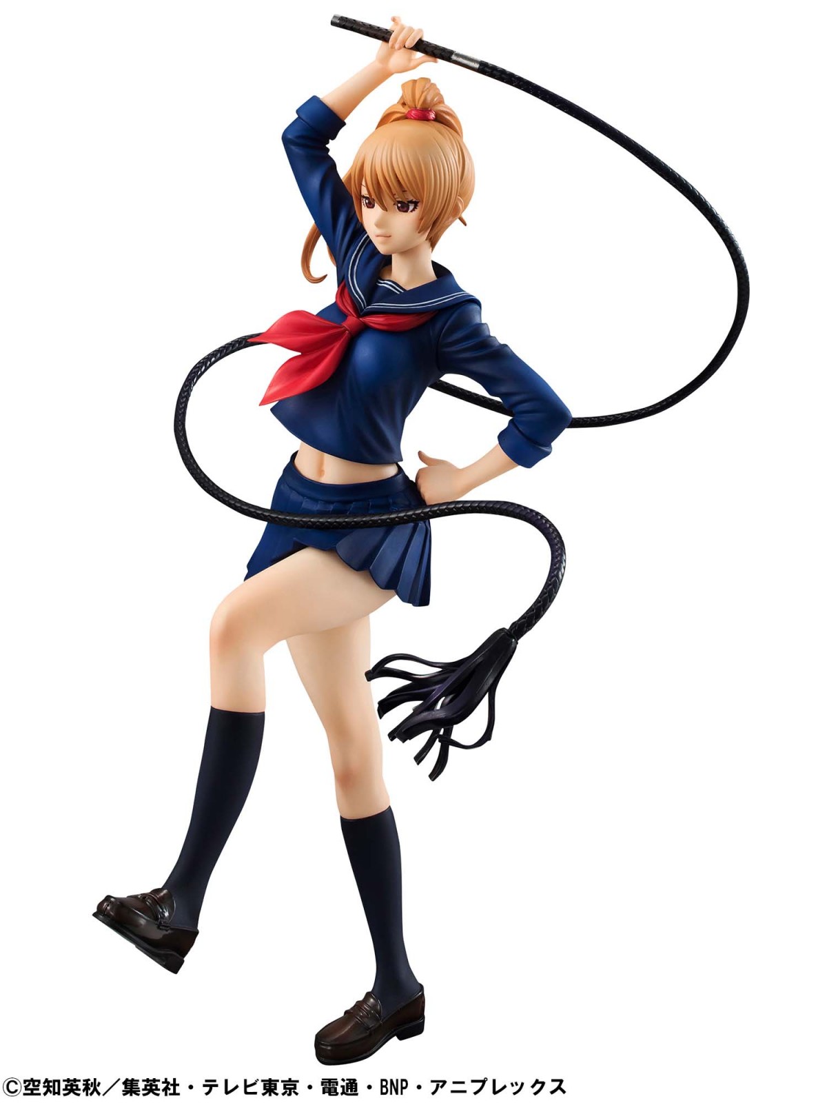 『銀魂』沖田総悟、セーラー服でムチを振り回す“ドS”な女体化フィギュア登場！  