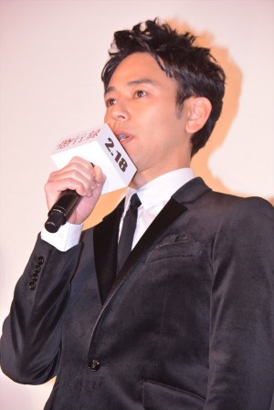 妻夫木聡、『愚行録』初日舞台挨拶に出席