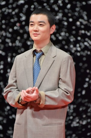 染谷将太、『3月のライオン 前編』完成披露試写会にて