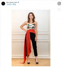 映画のPRと合わせてサステナブルファッションを推奨　※「The Press Tour」インスタグラム