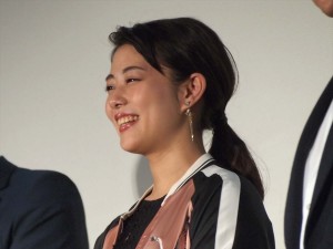 『ひるね姫 ～知らないワタシの物語～』完成披露舞台挨拶に出席した、高畑充希