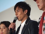 『ひるね姫 ～知らないワタシの物語～』完成披露舞台挨拶に出席した、満島真之介