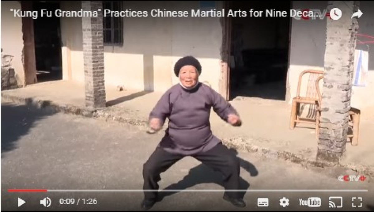 中国に93歳カンフーおばあちゃんが…!まだまだ稽古続けます