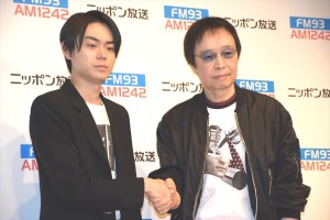 ニッポン放送“春の新番組”パーソナリティ発表記者会見に出席した、菅田将暉、吉田拓郎