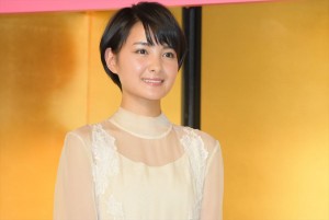 平成29年度後期連続テレビ小説『わろてんか』ヒロイン発表に出席した、葵わかな