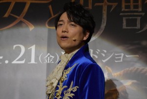 映画『美女と野獣』の日本版デュエットソングお披露目イベントに出席した、山崎育三郎