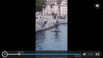 【衝撃】水に浮かぶ銅像にジャンプする男　その哀しい結末とは…