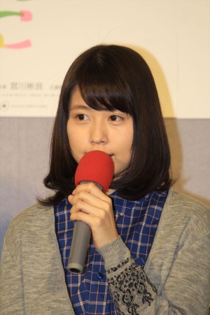 NHK連続テレビ小説『ひよっこ』第1週完成試写会＆記者会見した、有村架純