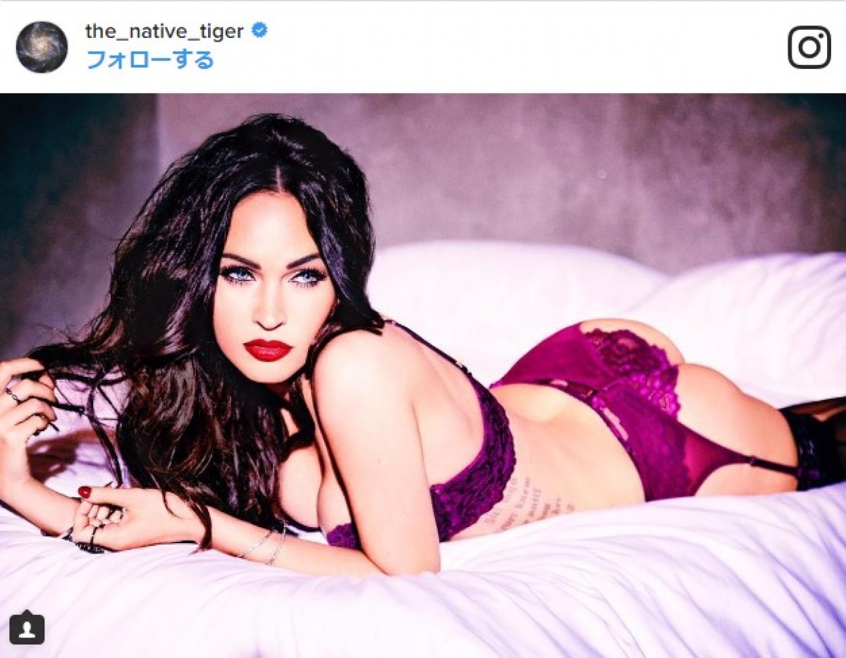 産後7ヵ月のミーガン・フォックス、セクシーな下着姿を披露 ※「ミーガン・フォックス」インスタグラム