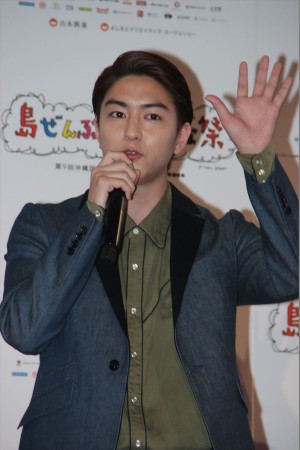 「島ぜんぶでおーきな祭 第9回沖縄国際映画祭」概要発表会見に出席した、稲葉友