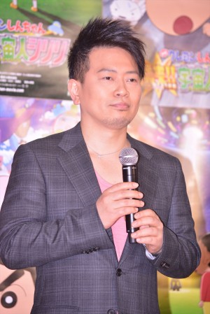 『クレヨンしんちゃん 襲来！！宇宙人シリリ』公開アフレコイベントに出席した、雨上がり決死隊