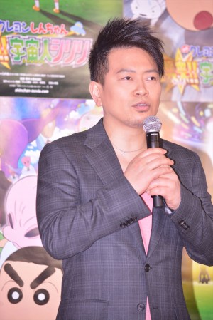 『クレヨンしんちゃん 襲来！！宇宙人シリリ』公開アフレコイベントに出席した、雨上がり決死隊