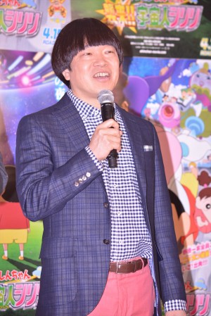 『クレヨンしんちゃん 襲来！！宇宙人シリリ』公開アフレコイベントに出席した、雨上がり決死隊