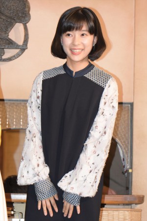 NHK朝の連続テレビ小説バトンタッチセレモニーに出席した、芳根京子