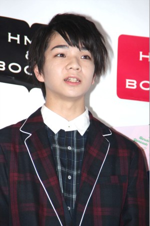 M！LKカレンダー先行販売イベントに出席した、メンバーの塩崎太智