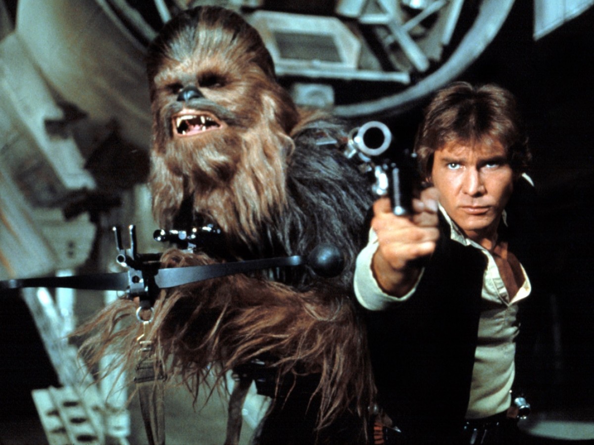 ハン・ソロは本名ではない?(『スター・ウォーズ』(78)の場面写真)